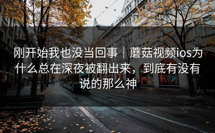 刚开始我也没当回事｜蘑菇视频ios为什么总在深夜被翻出来，到底有没有说的那么神